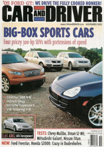 CAR & DRIVER 2003 NOV - MORGAN AERO 8, DINAN S2-M3